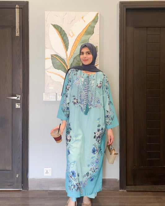 Aqua Floral